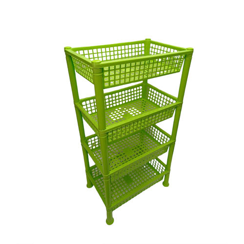 Eco Friendly And Portable Durable Green Plastic Kitchen Rack Perfect Bound