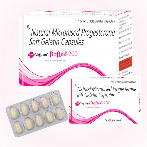 Natural Micronised Progesterone Soft Gelatin Capsule