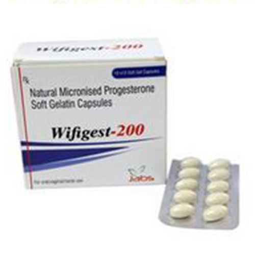 Natural Micronized Progesterone Softgel Capsules - 200 mg, Hormone Replacement Therapy for Female Infertility, Cool and Dry Storage