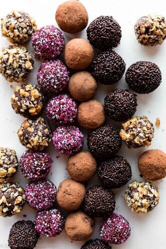 Round Shape Multi-Flavor Chocolate Truffles