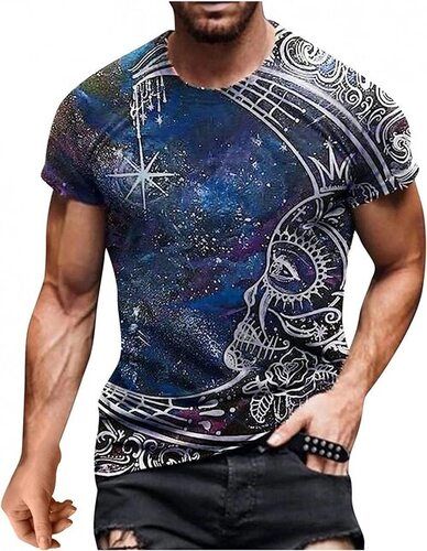 Short Sleeve Printed T-Shirt For Mens