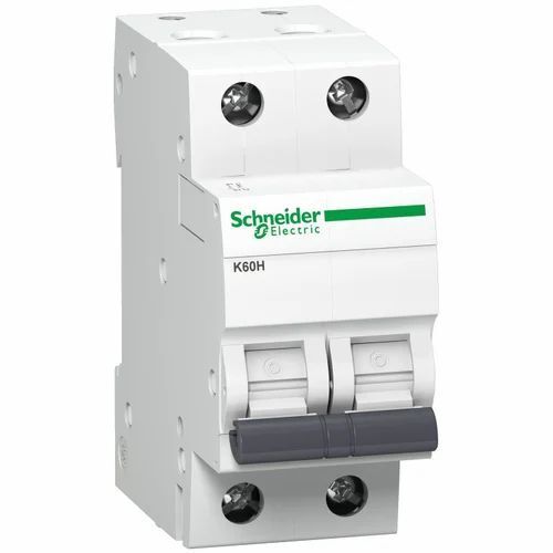 Silver Schneider Acti 9 K60H 2P Mcb