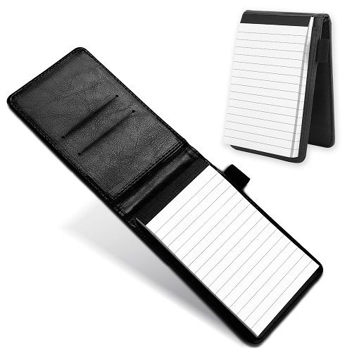 Compact Leather Mini Notepad Holder