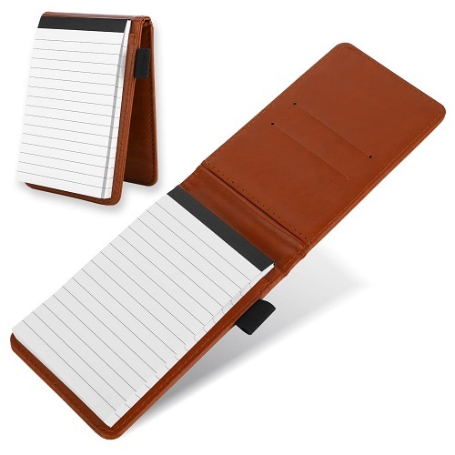 Compact Leather Mini Notepad Holder