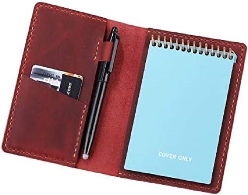 Compact Leather Mini Notepad Holder