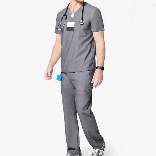 Custom Print Fashionable Mens Nursing Rayon Uniforms