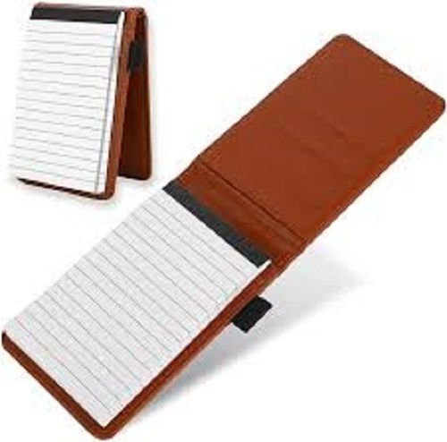 Multi Foldable Genuine Leather Mini Notepad Holder