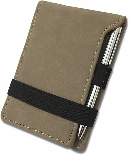 Foldable Small Compact Leather Mini Notepad Holder