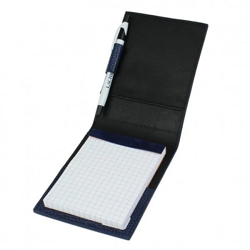 Genuine Leather Small Document Notepad Holder