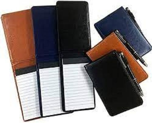 Mini Pocket Leather Cover Notepad Holder