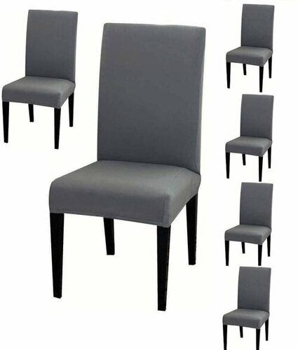 Poleyester Washable Solid Plain Stretchable Chair Covers