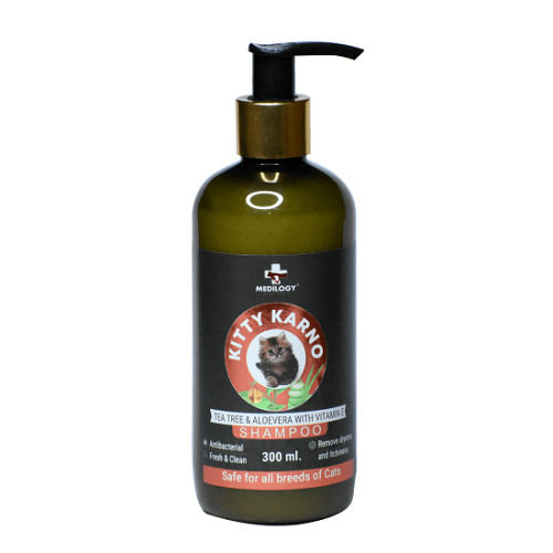 300 Ml Kitty Karno Tea Tree & Aloevera with Vitamin E Pet Shampoo