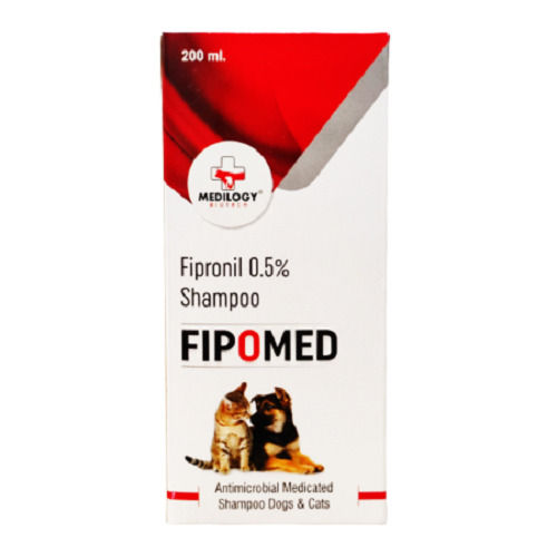 Liquid Antimicrobial Medicated Fipronil 0.5% Shampoo For Dogs And Cats