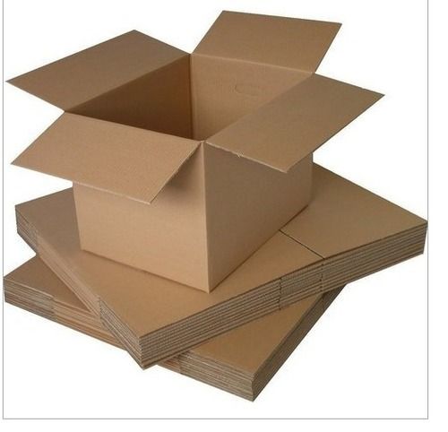 Lightweight And Portable Rectangular Plain Corrugated Board Boxes For Packaging 