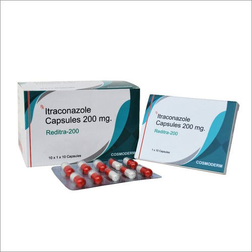 Medicine Grade Pharmaceutical Reditra Itraconazole 200mg, 10x1x10 Capsules Pack