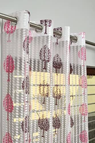 Polyester Premium Printed Sheer Net Curtain