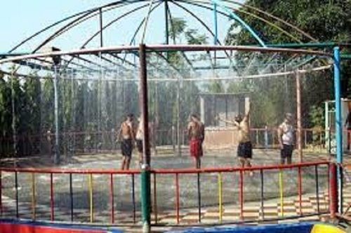 Rotating Water Amusement Parks Rain Dance Setup