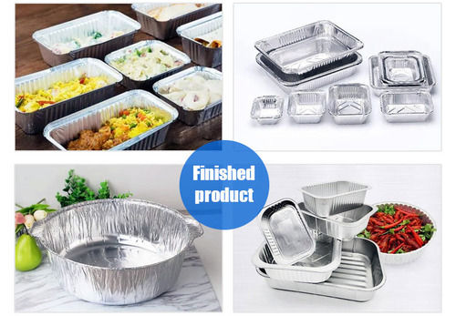 Semi-Automatic Aluminum Foil Lunch Box Production Line (manual stacking)