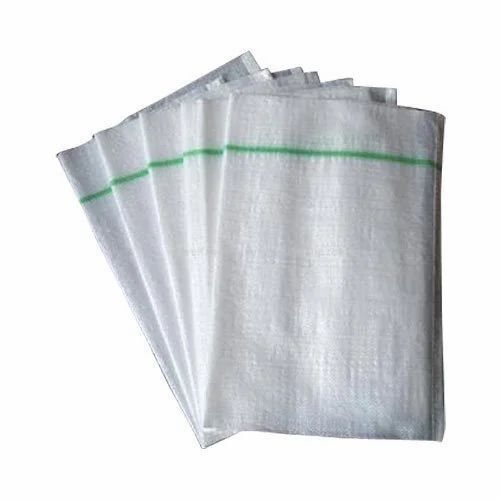 White Color Plain Pattern Hdpe Woven Bags For Packaging