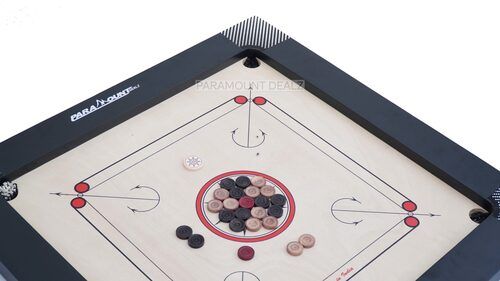 Carrom Champion Game Board With Striker Super Thick Ply Vintage Plywood - Board 