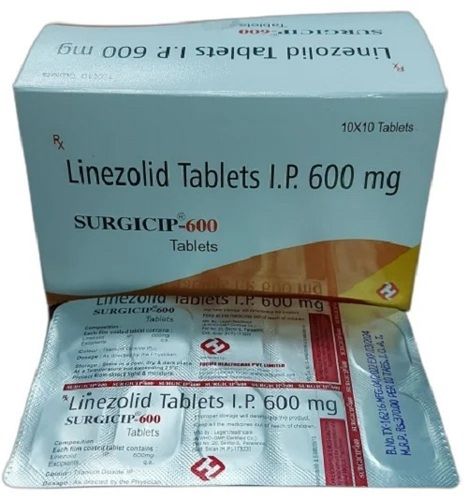 Linezolid Tablets - 600 Mg Medicine Grade | Prescription Required for Hospital, Clinic Use, Store in Cool and Dry Place