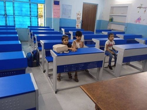 Mild steel 2 Seater School desk