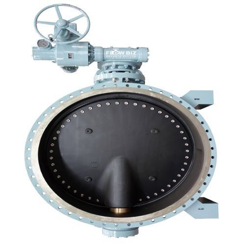 Mild Steel Double Flange Butterfly Valve