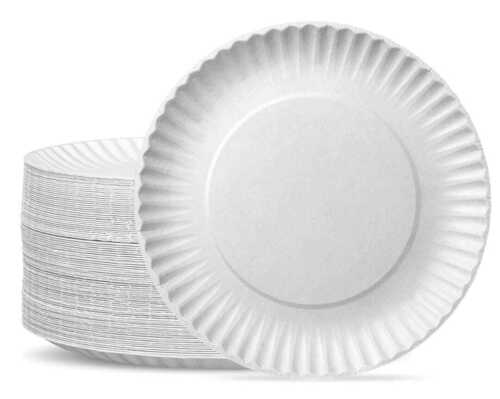 Premium Quality Plain Paper Plates