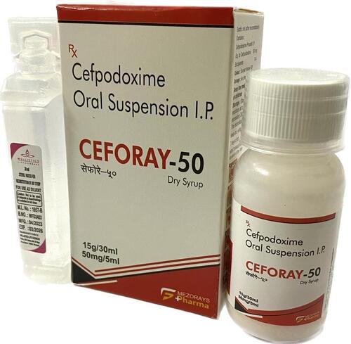 Ceforay-50 Cefpodoxime Oral Suspension I.P. Dry Syrup