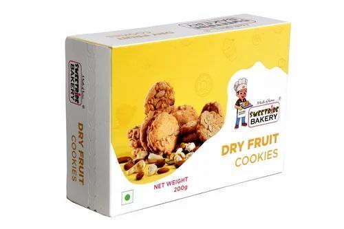 Glueten Free Dry Fruit Cookies, Pack Size 200 gm