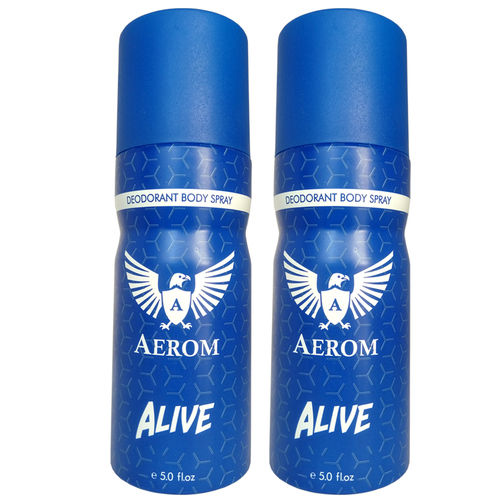 Premium Alive And Alive Deodorant Body Spray For Men, 300 Ml (Pack Of 2)