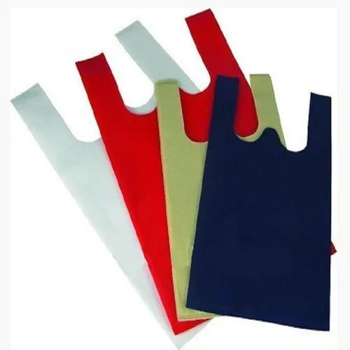 Easy To Carry Lightweight Moisture Proof Plain W Cut Grocery Bags