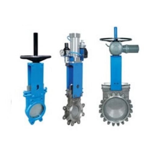 Knife Edge Gate Valve - Metallic & Resilient Seats, Various Sizes, Blue Finish | Durable Shutoff for Abrasive Slurries in Aggressive Industries