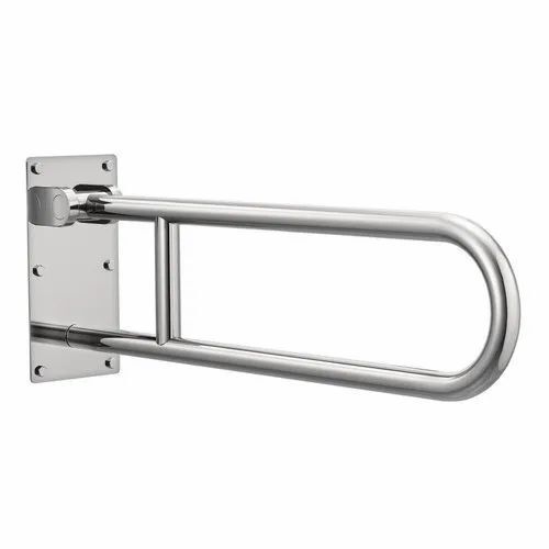 Ss304 Silver Ss Folding Grab Bar For Bathrooms 