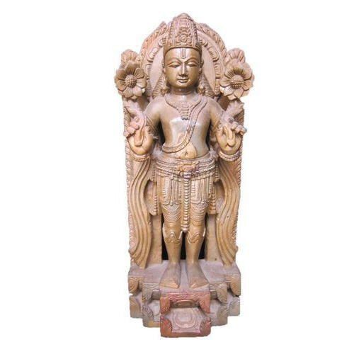 Table Mounted Crack Resistant Lightweight Stone Religious Hindu God Statue