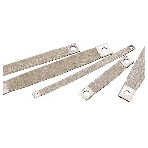 Electronic Copper Flexible Earthing Strap - 4 to 50 Sq. Mm, Non-Insulated Bare & Tin Plated Copper, 70°C Rated Temp | 99.9% Purity, Polished Surface, Efficient Earthing System