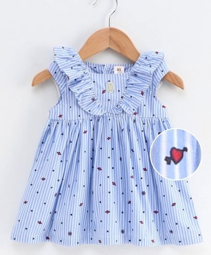 JB-21 Light Weight Printed Girls Frock