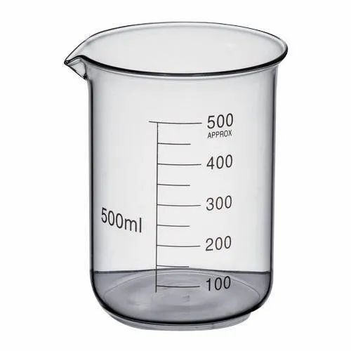 Lightweight Scratch Resistant Transparent Laboratory Glass Beakers