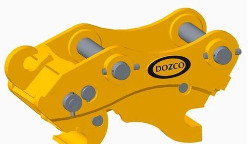 Color Coated Yellow Hydraulic Quick Coupler