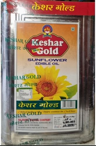 100% Pure Keshar Sunflower Edible Oil For Cooking