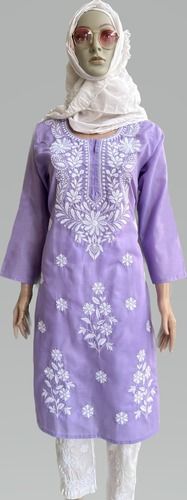 Chikan Lucknowi Kurti