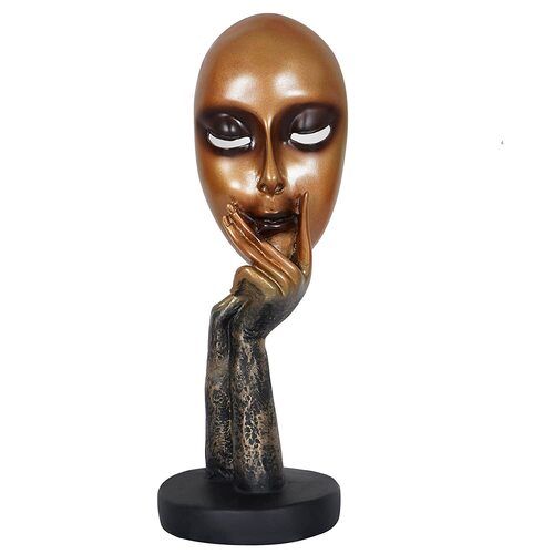 Small Lady Face Decorative Showpiece