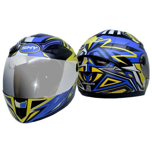 Yellow Graphic Full Face Helmet