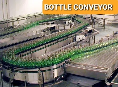 Electric Stainless Steel Bottle Conveyor For Industrial Use