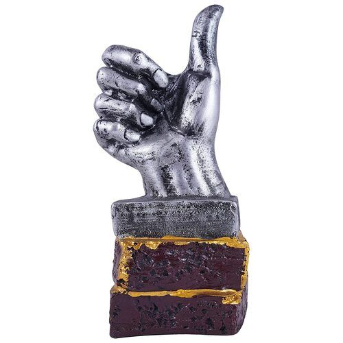 Good Luck Sign Hand On Base Decorative Statue