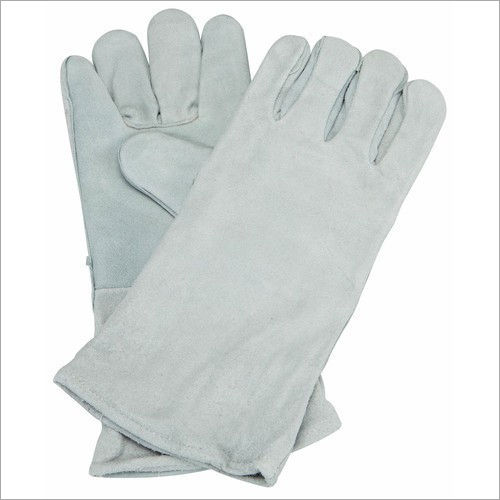 Plain Leather Full Finger Hand Gloves For Commercial Use