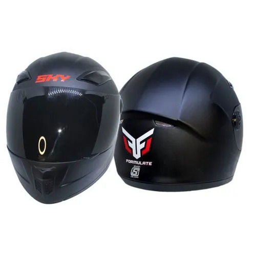 Sky Black Full Face Riding Helmet