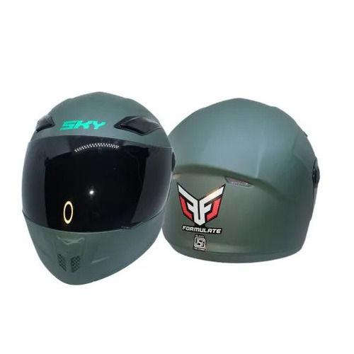 Sky Green Full Face Riding Helmet For Men