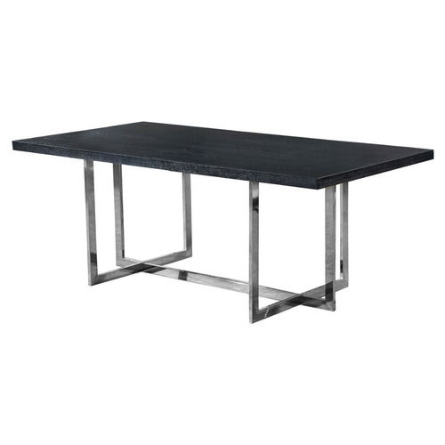 Handmade Mango Black Top Wood Dining Table