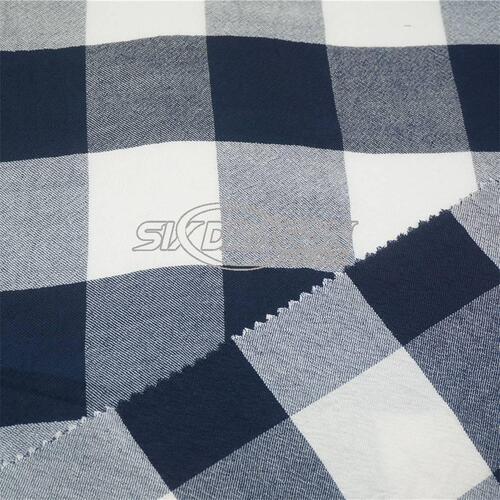 Rayon Yarn Dyed Checked Woven Fabric